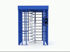 Full Height Turntile Face Reader với thép không gỉ Turntiles Secure Turn Style Gate