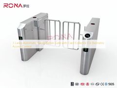 3 làn đường tự động Swing Barrier Gate với Card Collector cho Biometric Access Control