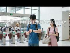 Cổng rào chắn an ninh nắp tự động, cửa quay chiều cao thắt lưng với hệ thống bán vé