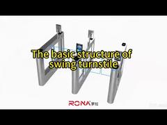 Nội thất tự động Swing Gate Turntile tự kiểm tra cho tòa nhà văn phòng thông minh