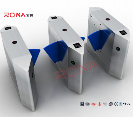 Mua Đi bộ thông qua máy dò kim loại Flap Barrier Gate Transparent Wing Flap Optical Turnstile online manufacture
