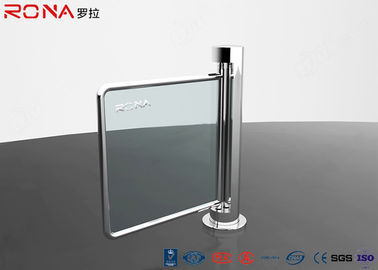 Mua Siêu thị nhập Swing Gate Turnstile kép cơ khí kim loại tròn trụ cột đơn cực online manufacture