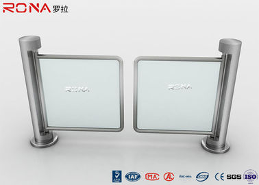 Mua Kiểm soát truy cập Swing Gate Turnstile kép cơ khí kim loại tròn trụ cột đơn cực online manufacture