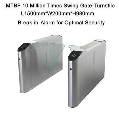 Mua MTBF 10 Million Times Swing Gate Turnstile L1500mm*W200mm*H980mm Break-in Alarm for Optimal Security online manufacture