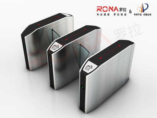 Cổng rào cản cửa quay điện tử Flap Chức năng chống chèn ép Hệ thống kiểm soát truy cập linh hoạt