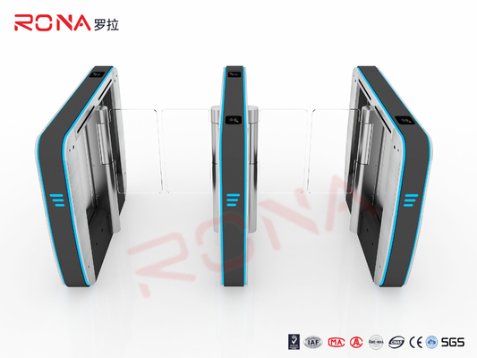 Động cơ không chổi than Cổng xoay rào cản Trình đọc QR Nhận dạng khuôn mặt 35 Người / phút cho tòa nhà văn phòng