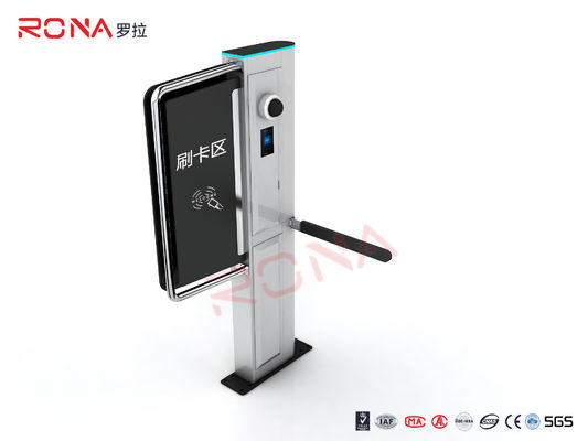 Chiều cao eo Drop Arm Turnstile AC240V Thép không gỉ cho lối vào siêu thị