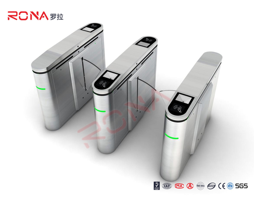 Cửa ngăn chặn cửa ngõ Flap Fingerprint Reader Turntile Barrier Gate Acrylic Flap Barrier Turnstile