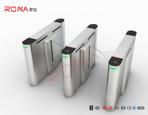 Sân vận động Ánh vân tay Nhìn quay vòng tròn Flap Barrier Gate Entrance Turntiles Swing Barrier Brushed