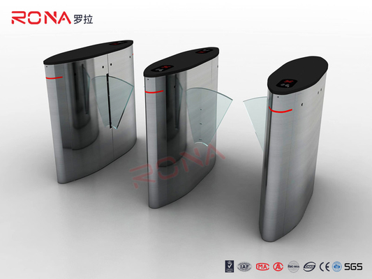 An ninh Flap Barrier Gate Tòa nhà văn phòng Turntile Barrier Gate tự động nửa chiều cao Turntile