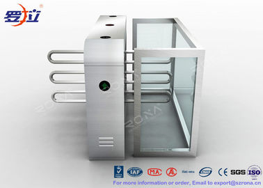 Đầu đọc vân tay Chiều cao vòng eo Cửa ngõ bằng thép không rỉ Turnstyle Gate Để kiểm soát truy cập