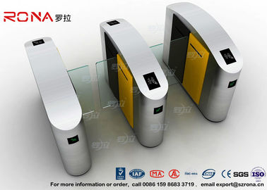 304 thép không gỉ Turnstile Barrier Gate Flap Barrier Gate trượt eo chiều cao Turnstiles Với DC động cơ bàn chải