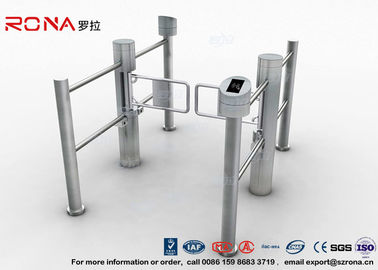 Tốc độ cao Swing Barrier Gate đôi lõi sinh trắc học thép không gỉ cho Trung tâm thể dục