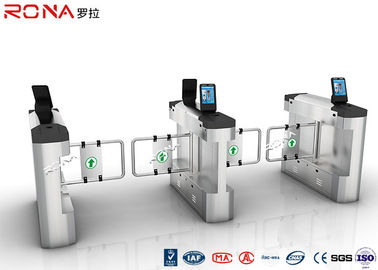 Single / Bi Directional Swing Gate Turnstile Tốc độ cao với nhận diện khuôn mặt