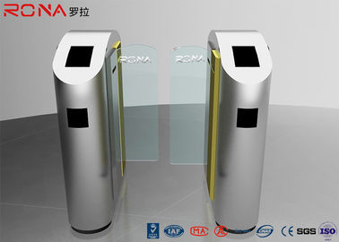 An ninh Turnstile Barrier Gate tự động trượt loại Tempered Glass màu tùy chỉnh