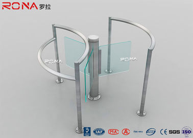 Hướng dẫn sử dụng nửa chiều cao Turnstiles, cho người đi bộ Turnstile Gate với Tempered Glass Swing