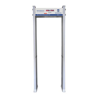 Cổng dò kim loại 18 vùng với đèn cột cửa bốn mặt 360 độ để xác định vị trí vật cấm