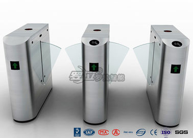 Kiểm soát người đi bộ Flap Barrier Gate Cổng truy cập acrylic Turnstiles DC24V