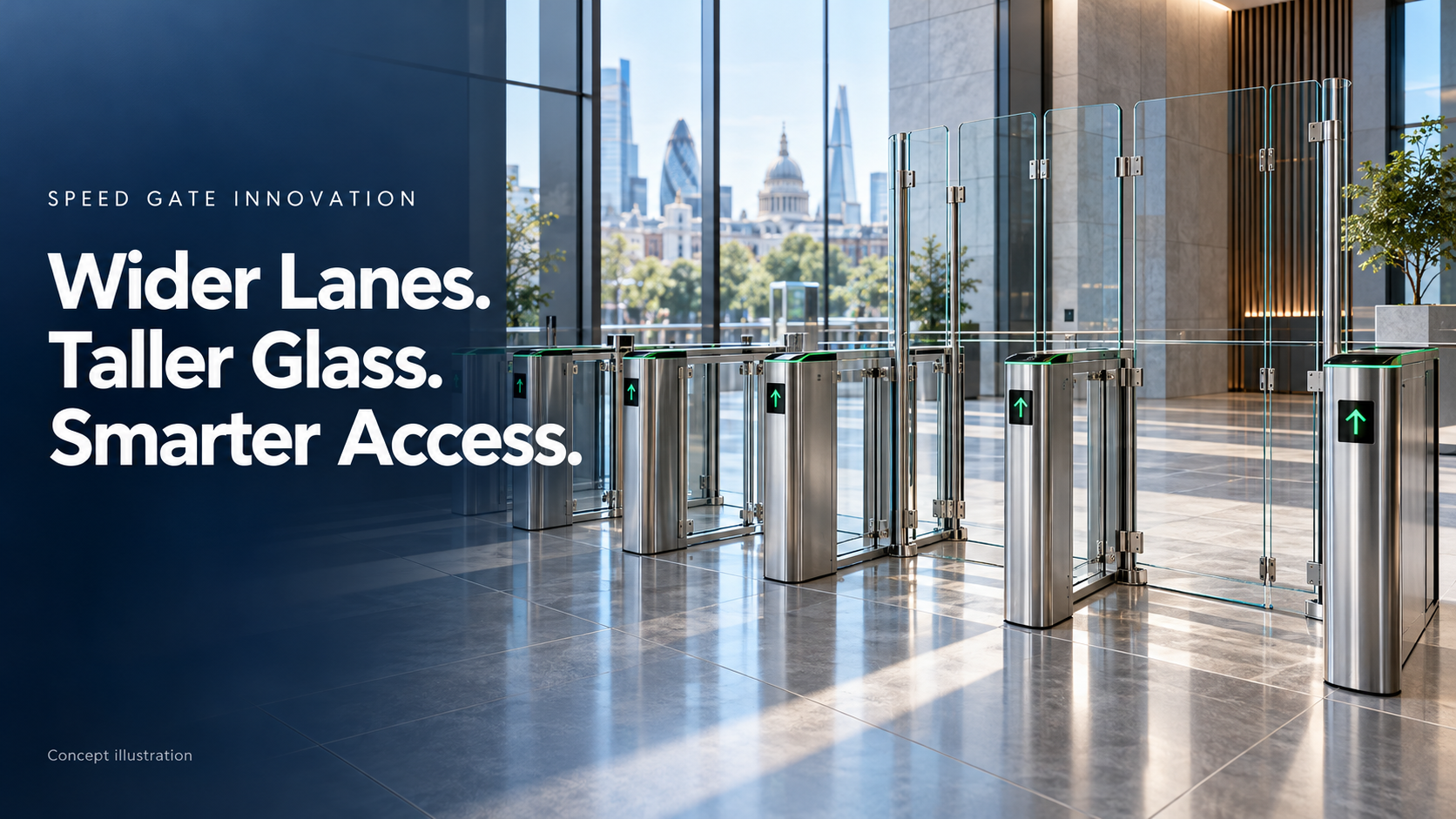 Blog công ty mới nhất về International Security Expo 2026 Highlights Three Speed Gate Trends: Wide Lanes, Tall Glass, Legacy Retrofit